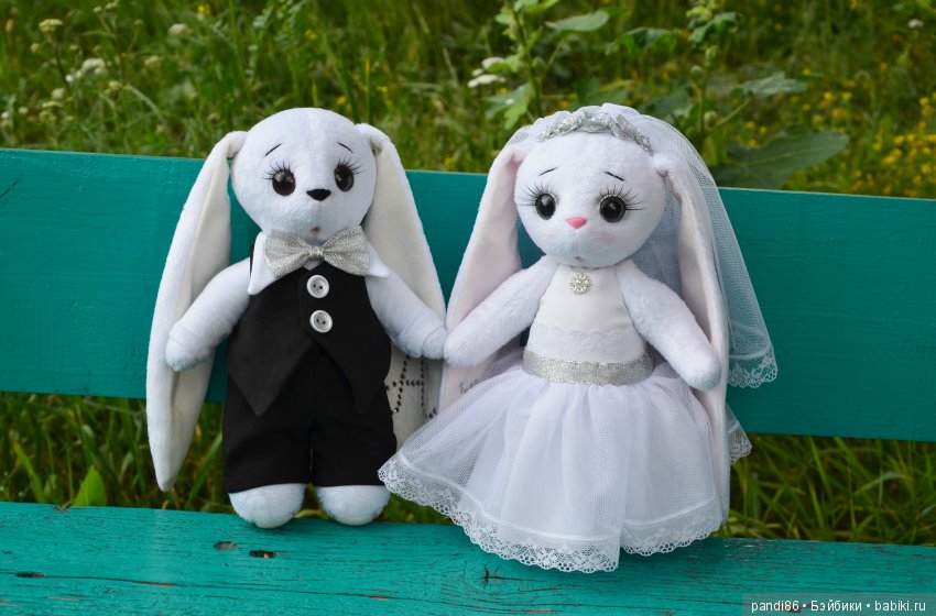 Серебряная свадьба заек — Авторские мишки Тедди и друзья: фото (фото 7)