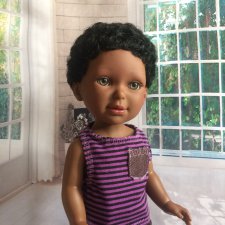 И снова стрижка. Африканский мальчишка