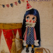Клоунесса blythe на базе Isy doll