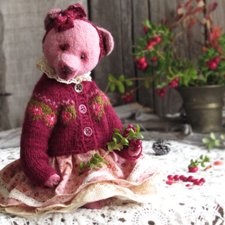 Брусника. Осенняя мишка тедди