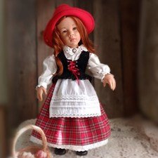 Костюм Красной Шапочки для куклы Готц