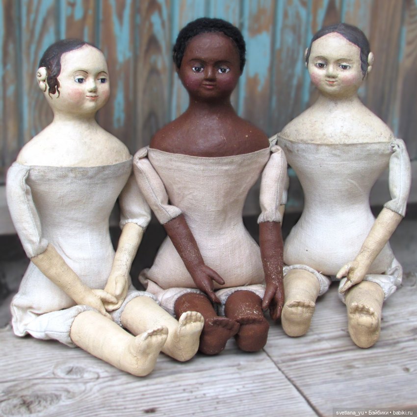 Мои летние Изанны — Авторские куклы в антикварном стиле: будуарные