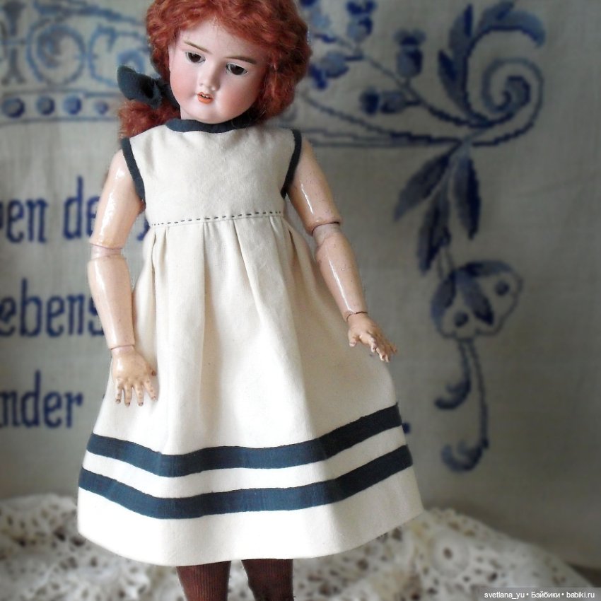 Платье в морском стиле для моих кукол (фото 3)