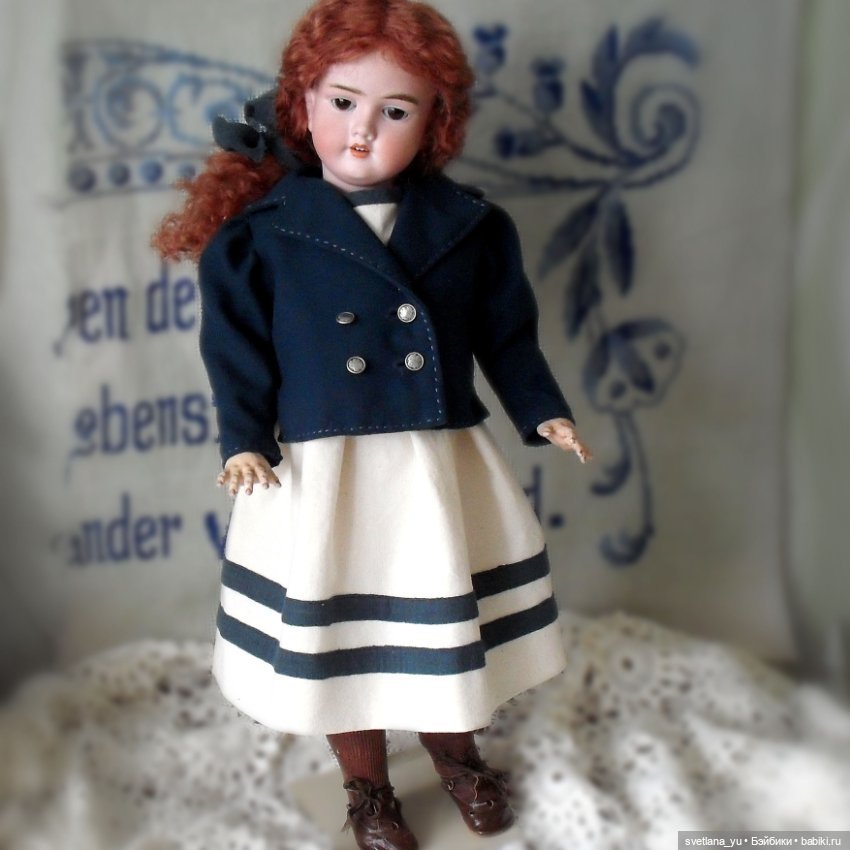 Платье в морском стиле для моих кукол (фото 2)