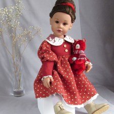 Платье в горошек для Готц