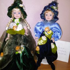 Фарфоровые куклы. пара.Лесной эльф и фея