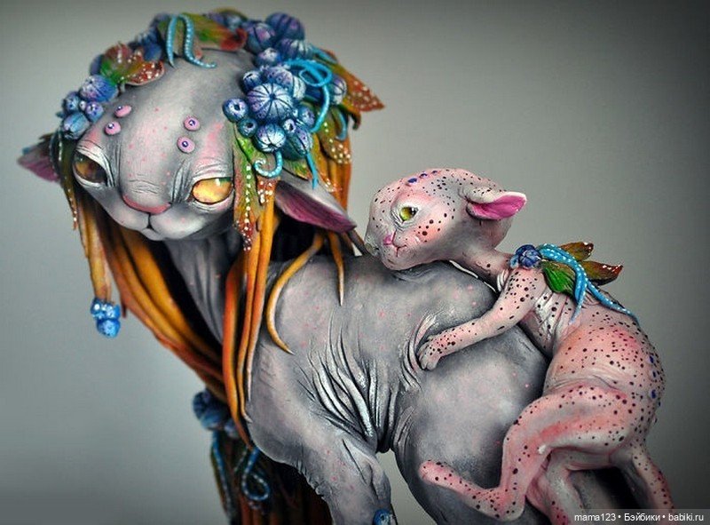 Создательница Кошачьей Расы: Мир фэнтези-скульптур Виктории Сердюковой (Sevillsia)