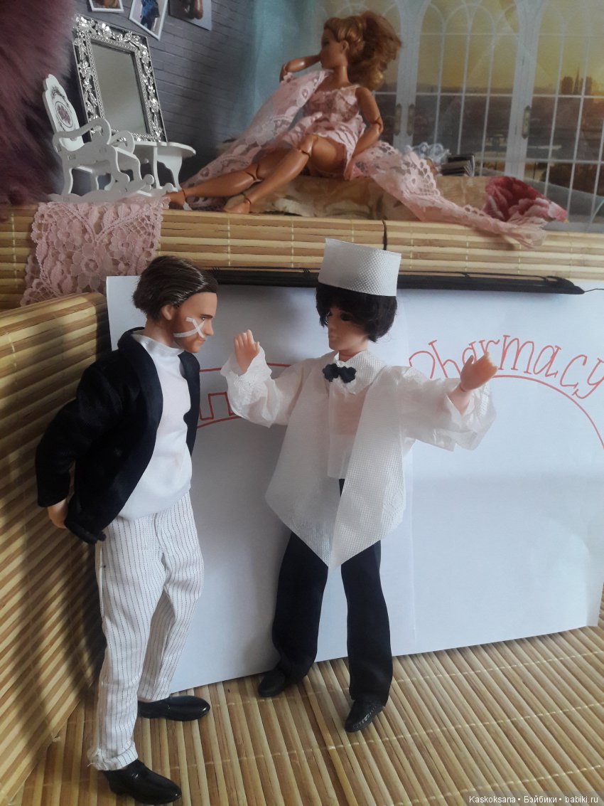 Закулисье команды "ТриО" в спектакле "Три О любви" по мотивам О.Генри "Персик"