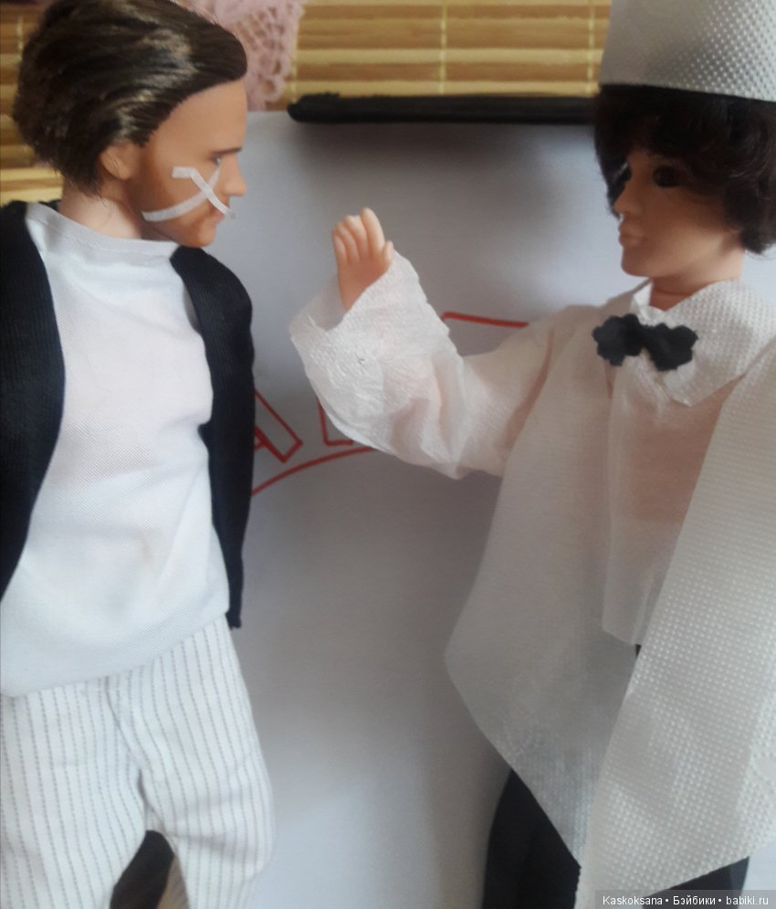 Закулисье команды "ТриО" в спектакле "Три О любви" по мотивам О.Генри "Персик"