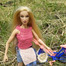 Велосипедные прогулки. Загорательная топлессная