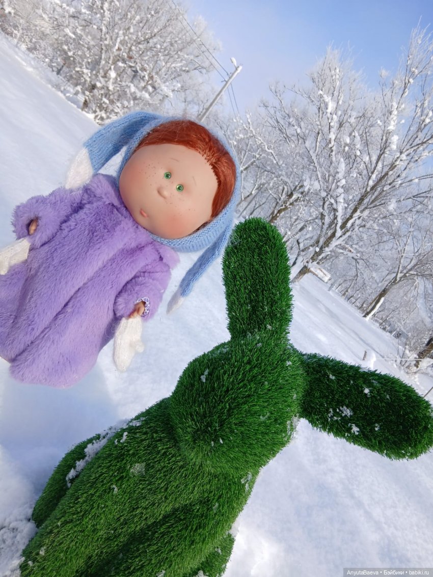 Зима , снег , прогулка) — Куклы Nines d'Onil (Нинес): Миа (Mia) (фото 7)