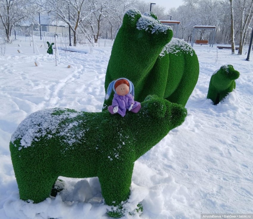 Зима , снег , прогулка) — Куклы Nines d'Onil (Нинес): Миа (Mia) (фото 4)