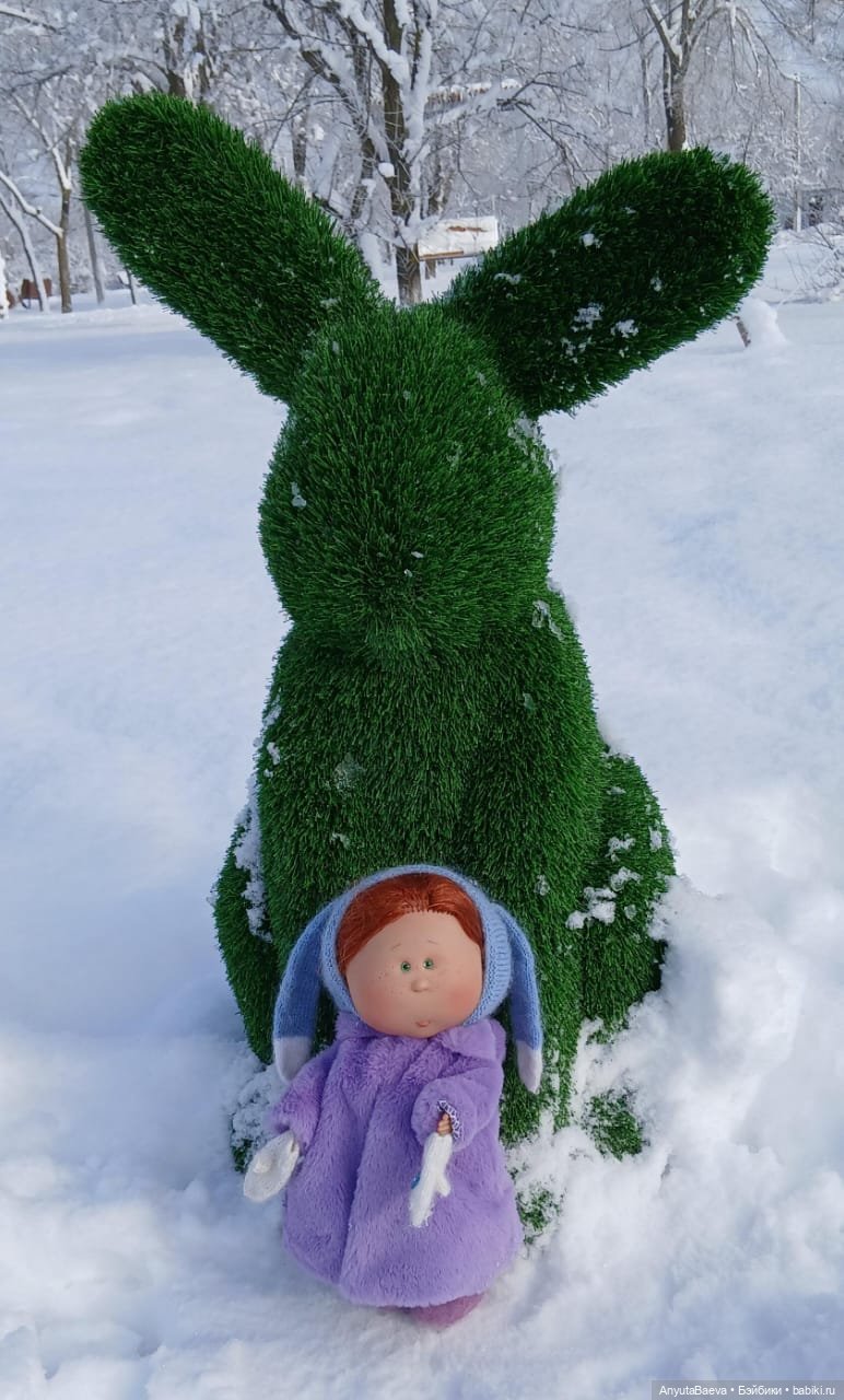 Зима , снег , прогулка) — Куклы Nines d'Onil (Нинес): Миа (Mia) (фото 10)
