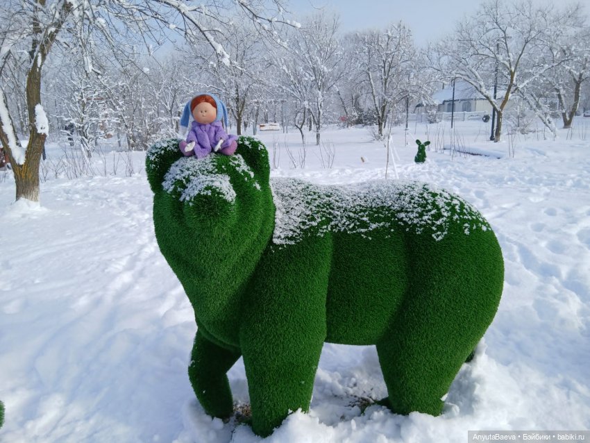 Зима , снег , прогулка) — Куклы Nines d'Onil (Нинес): Миа (Mia) (фото 3)