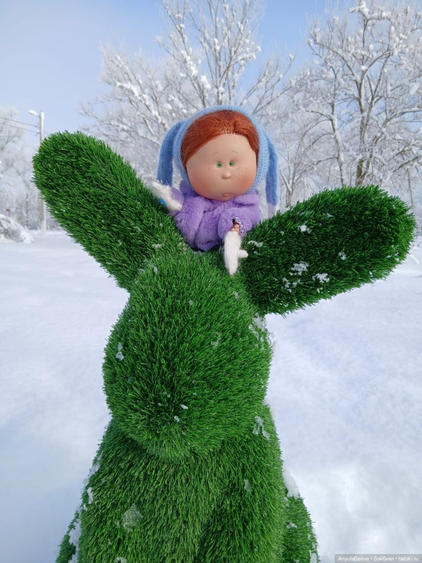 Зима , снег , прогулка) — Куклы Nines d'Onil (Нинес): Миа (Mia) (фото 8)