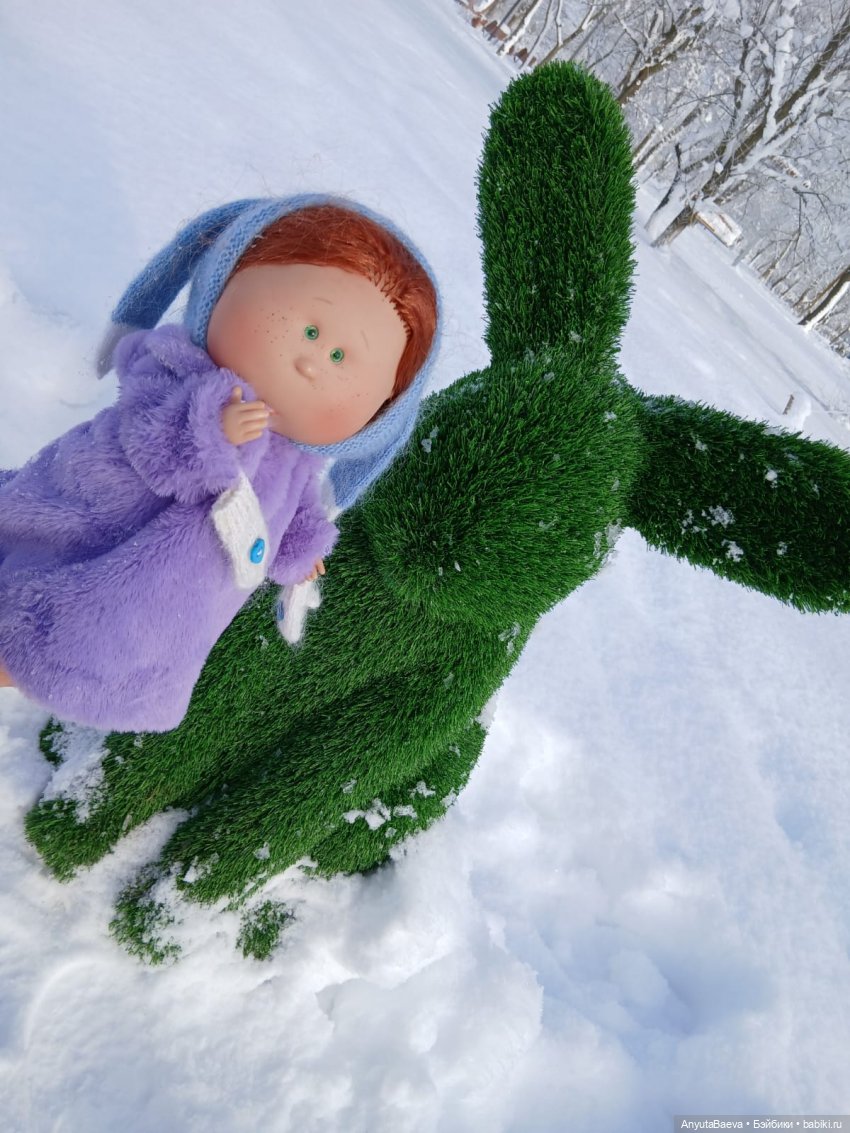 Зима , снег , прогулка) — Куклы Nines d'Onil (Нинес): Миа (Mia) (фото 6)