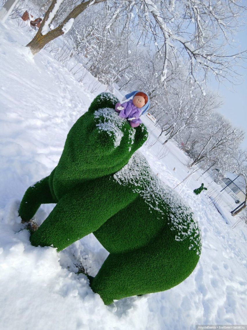 Зима , снег , прогулка) — Куклы Nines d'Onil (Нинес): Миа (Mia) (фото 2)