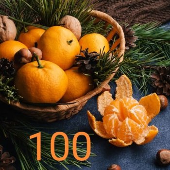 100 топик и мандариновый кекс😁😁😁