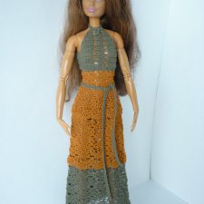 Ажурное платье для Барби. Доставка в цене