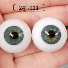 24"-  глаза стекло для коллекц . кукол.