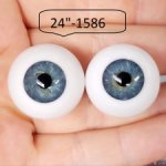 24"-  глаза стекло для коллекц . кукол.