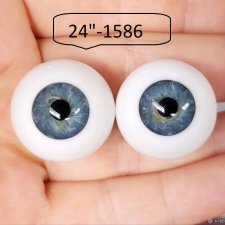 24"-  глаза стекло для коллекц . кукол.