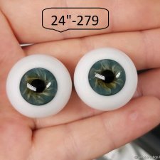 24"-  глаза стекло для коллекц . кукол.