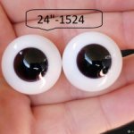 24"-  глаза стекло для коллекц . кукол.