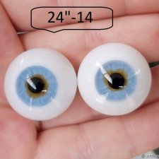 24"-  глаза стекло для коллекц. кукол