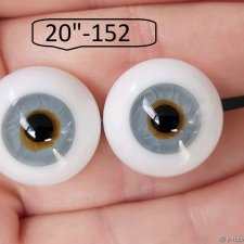 20"-  глаза стекло для коллекц . кукол.