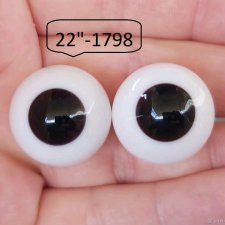 22"-  глаза стекло для коллекц . кукол.