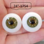 24"-  глаза стекло для коллекц . кукол.