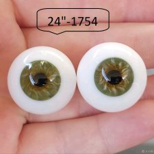 24"-  глаза стекло для коллекц . кукол.