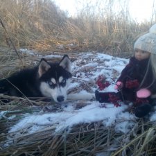 Марейка прогулялась по первому снегу