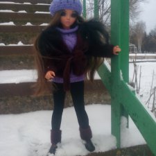 Прогулка Хлои по снегу