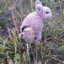 Символ 2023 года.Этот кролик связан по  японской выкройке...