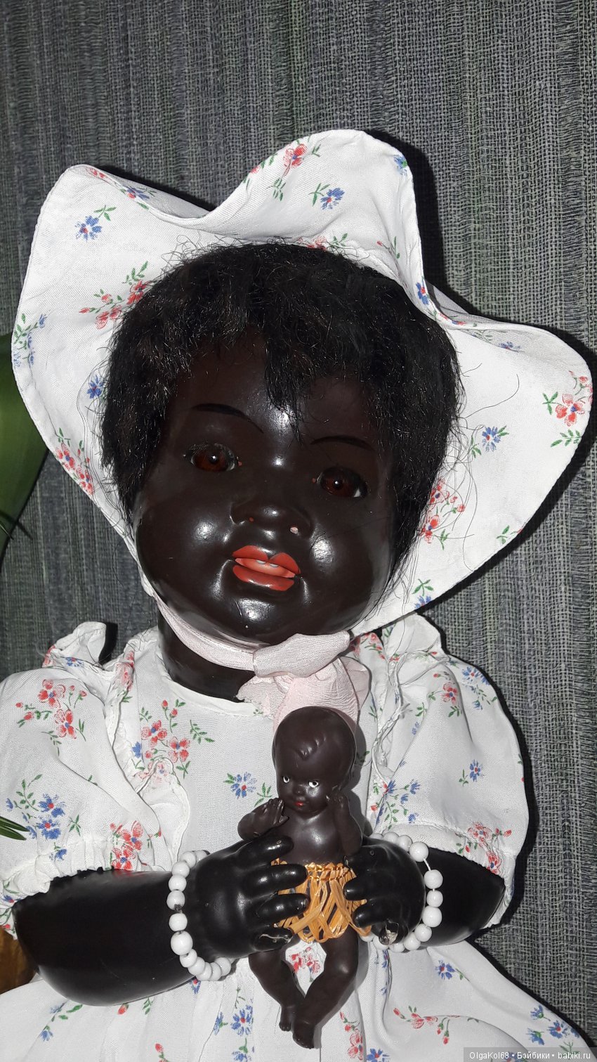 "Цветные" детки — Редкие антикварные куклы и реплики: воск