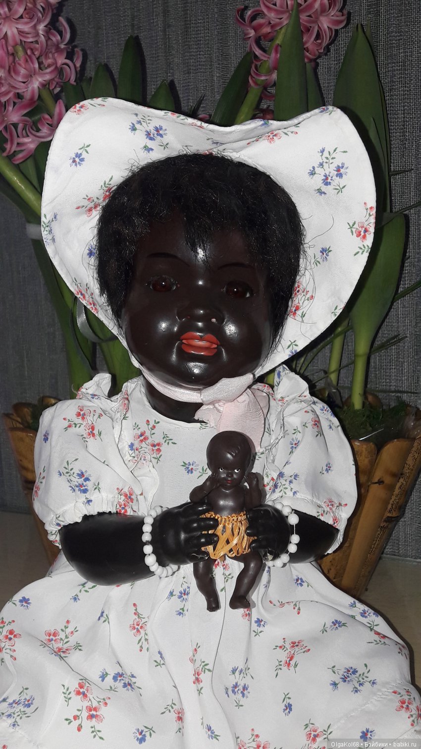 "Цветные" детки — Редкие антикварные куклы и реплики: воск