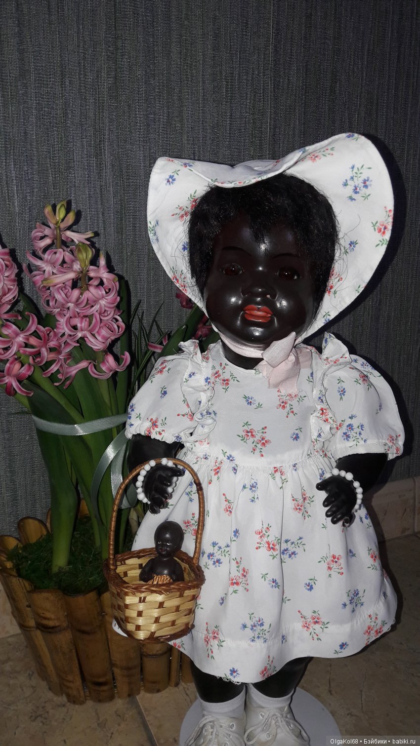 "Цветные" детки — Редкие антикварные куклы и реплики: воск