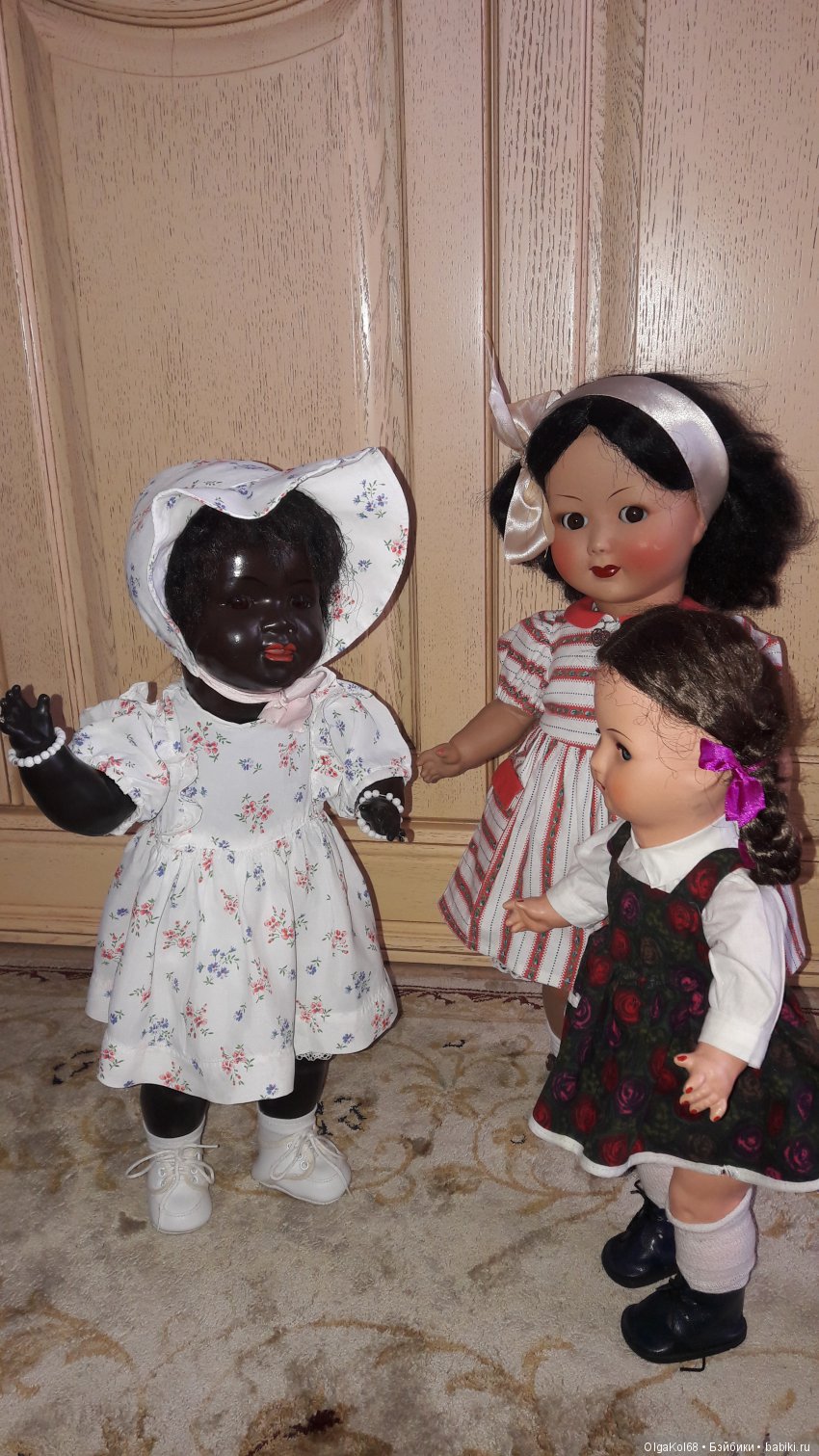 "Цветные" детки — Редкие антикварные куклы и реплики: воск