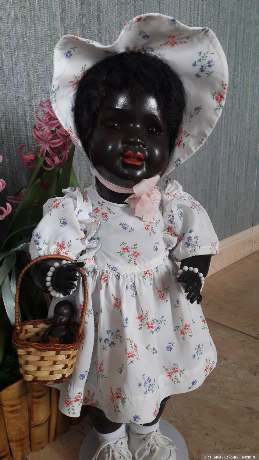 "Цветные" детки — Редкие антикварные куклы и реплики: воск (фото 5)