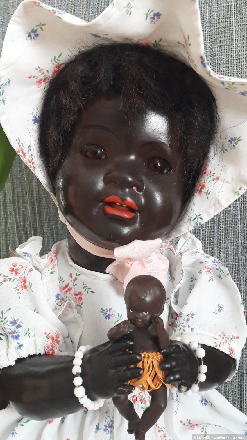 "Цветные" детки — Редкие антикварные куклы и реплики: воск