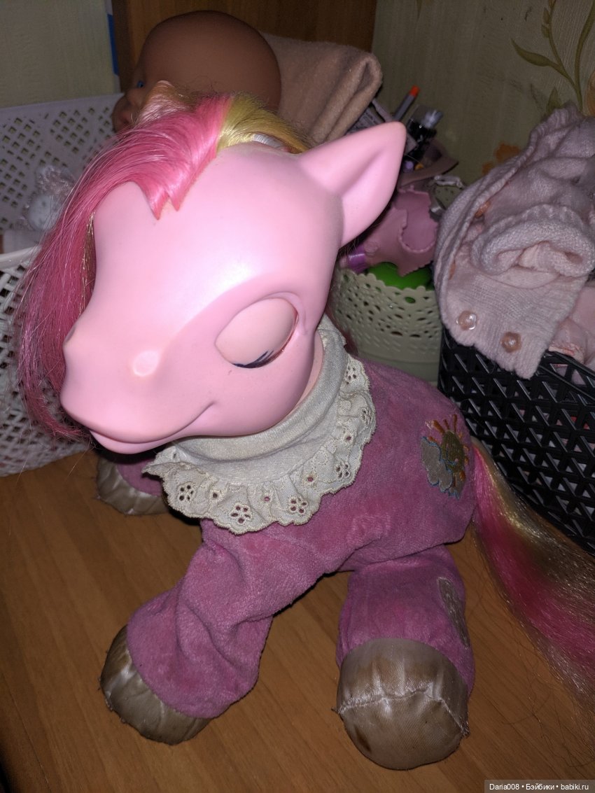 Нужна помощь владельцев стареньких малышек My Little Pony. Как постирать тело интерактивной пони (фото 2)