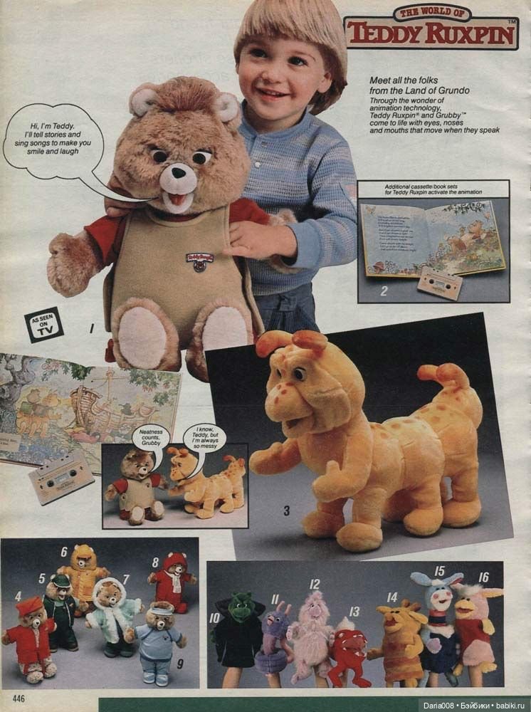 Teddy Ruxpin (Worlds Of Wonder) - история создания легендарной игрушки | Бэйбики Teddy Ruxpin (Worlds Of Wonder) - история создания легендарной игрушки
