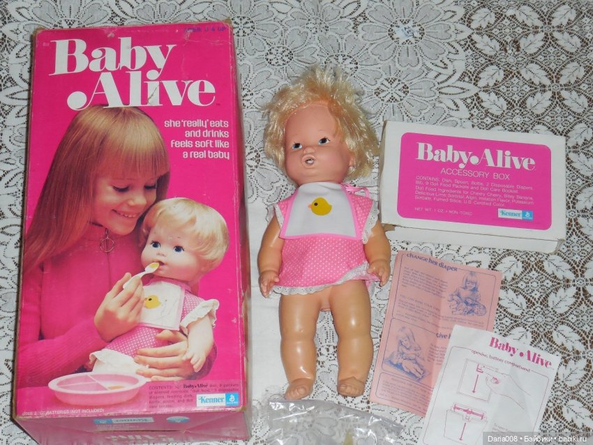 Эволюция куклы Baby Alive от Kenner - с 1973 по 1995 г (фото 4)