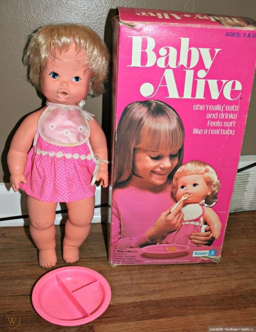 Эволюция куклы Baby Alive от Kenner - с 1973 по 1995 г.