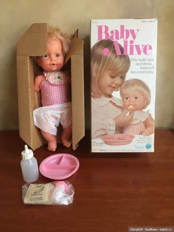 Эволюция куклы Baby Alive от Kenner - с 1973 по 1995 г