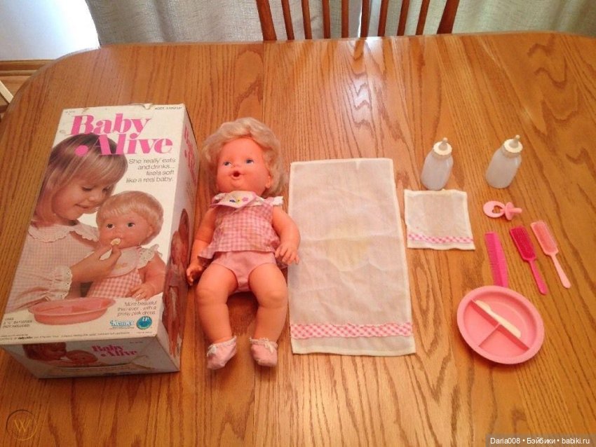 Эволюция куклы Baby Alive от Kenner - с 1973 по 1995 г