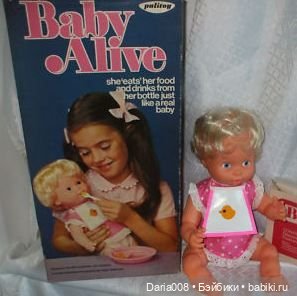 Эволюция куклы Baby Alive от Kenner - с 1973 по 1995 г