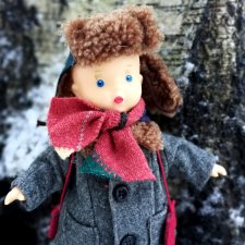 Кукла, пупс СССР "Вовка", Охтален